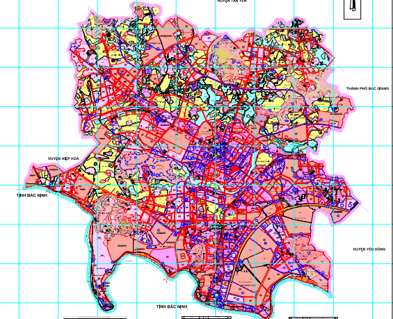 Bản đồ Kế hoạch sử dụng đất năm 2022 huyện Việt Yên Tỉnh Bắc Giang