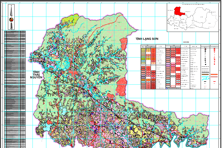 Bản đồ Kế hoạch sử dụng đất năm 2022 huyện Yên Thế Tỉnh Bắc Giang