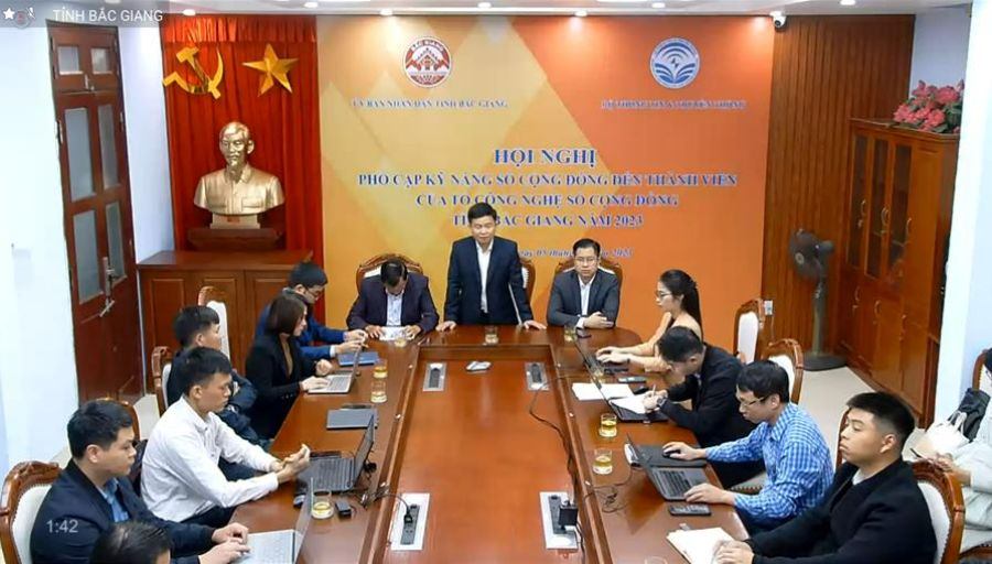 Hội nghị bồi dưỡng, tập huấn kỹ năng số cho Tổ công nghệ số cộng đồng trên địa bàn tỉnh Bắc Giang...