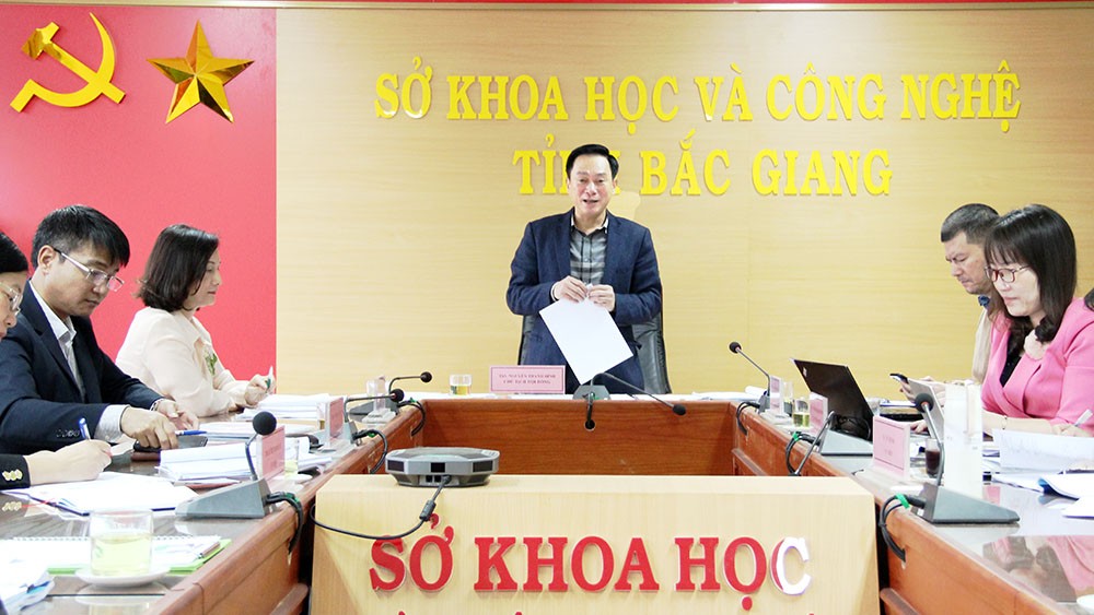 Giao đề tài KH&CN cấp tỉnh cho Sở Tài nguyên và Môi trường Bắc Giang