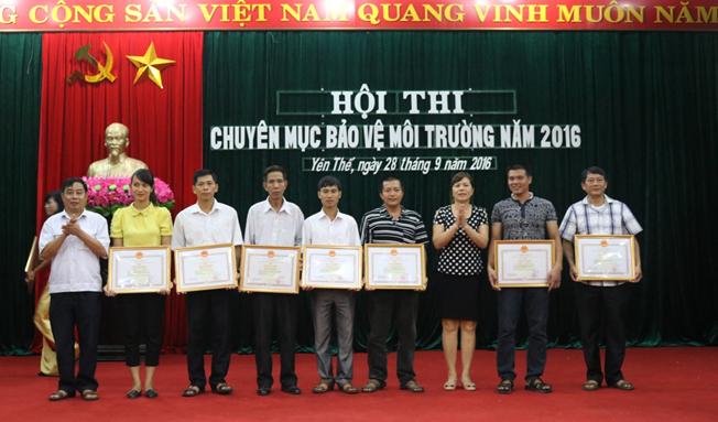UBND huyện Yên Thế tổ chức hội thi tuyên truyền về bảo vệ môi trường